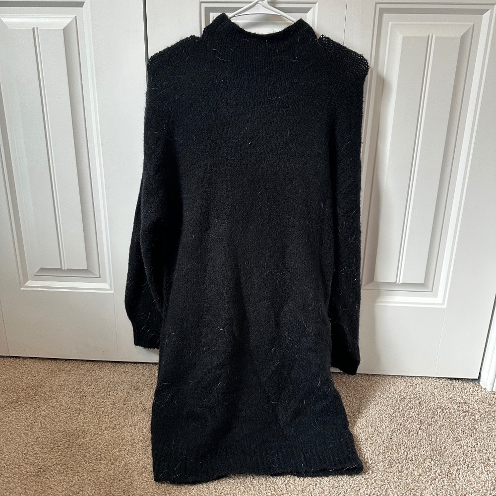 Pink Lily black sweater dress